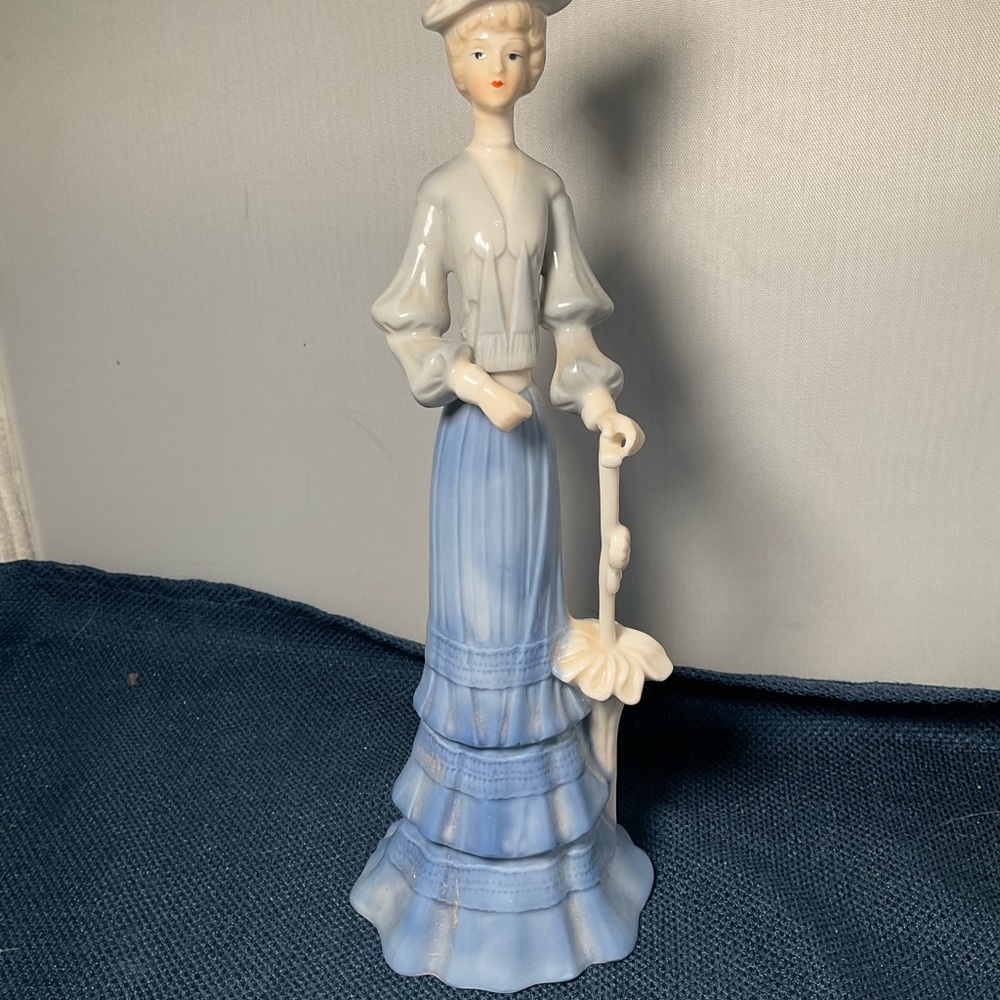 Blue and White Decorative Accent Figurine